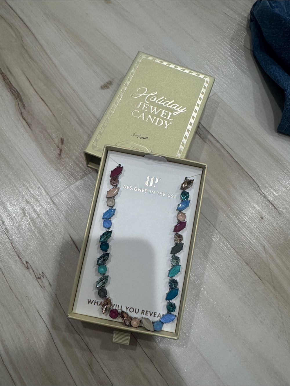 Holiday Jewel Candy Multicolor Crystal Necklace - Holiday Jewel Candy